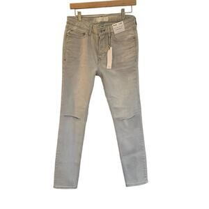 New Men's Topman Gray Stretch Skinny Jeans sz 30/30 NEW